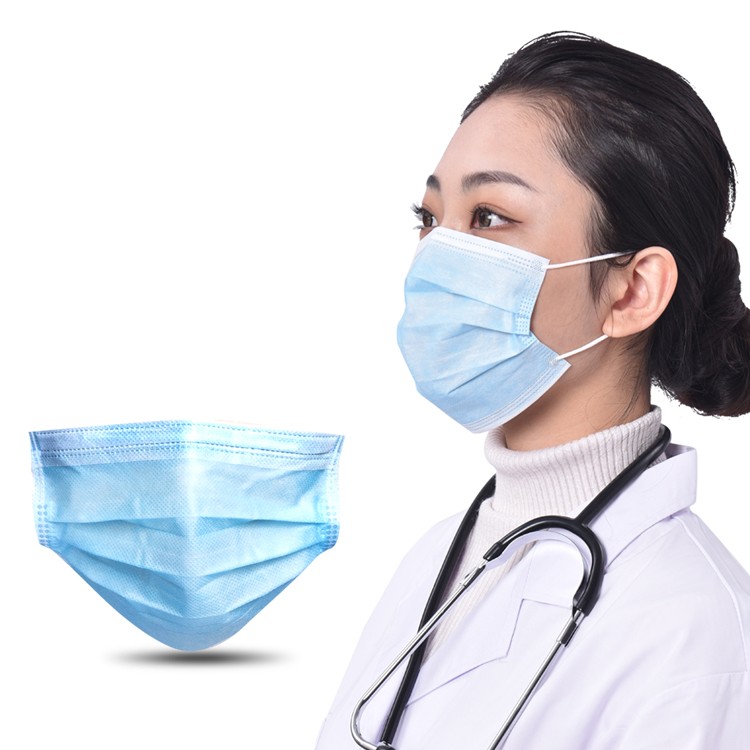 High Quality Mascarilla Manufacturer Non-woven Disposable 3 ply Safety Surgical Medical Grade Face Mask for germ protection